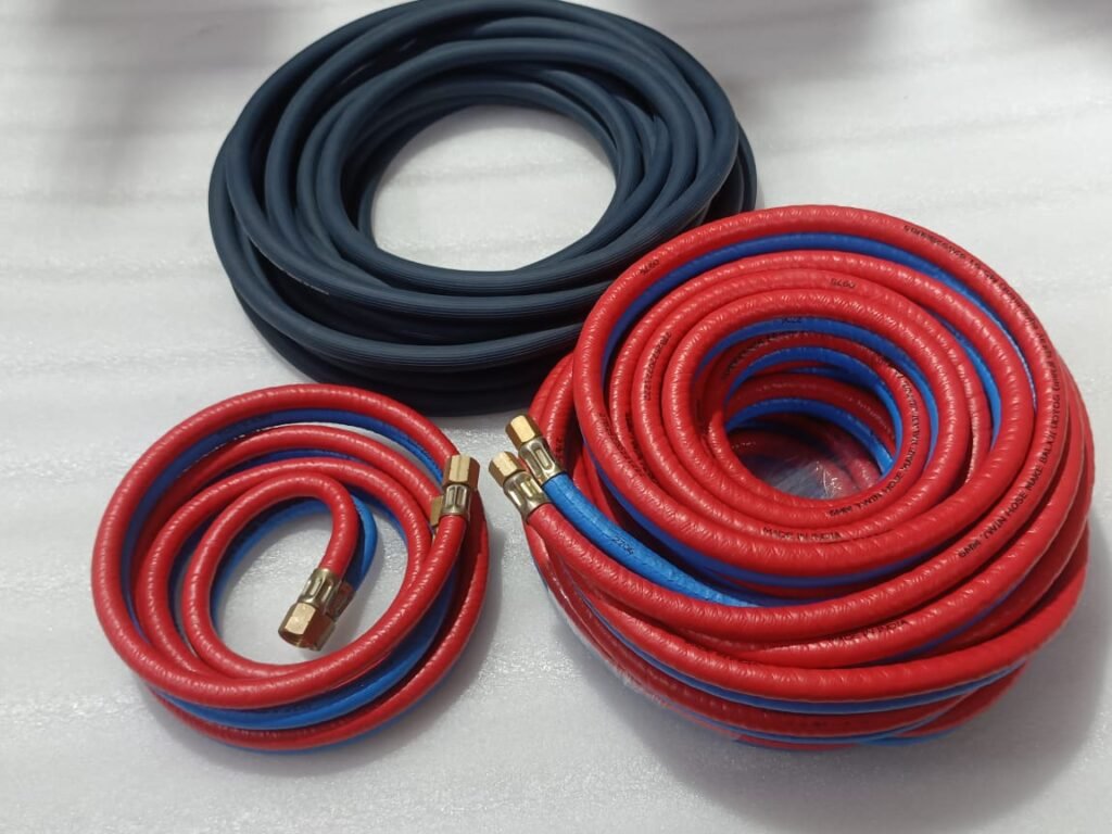 12M and 14M wire flame spray hose kit with gas and air hoses