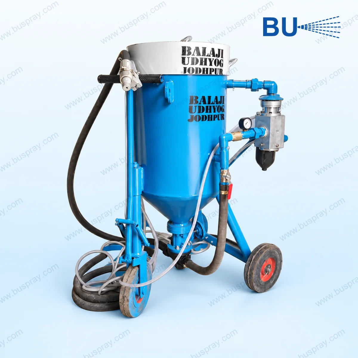 Portable blasting hopper
